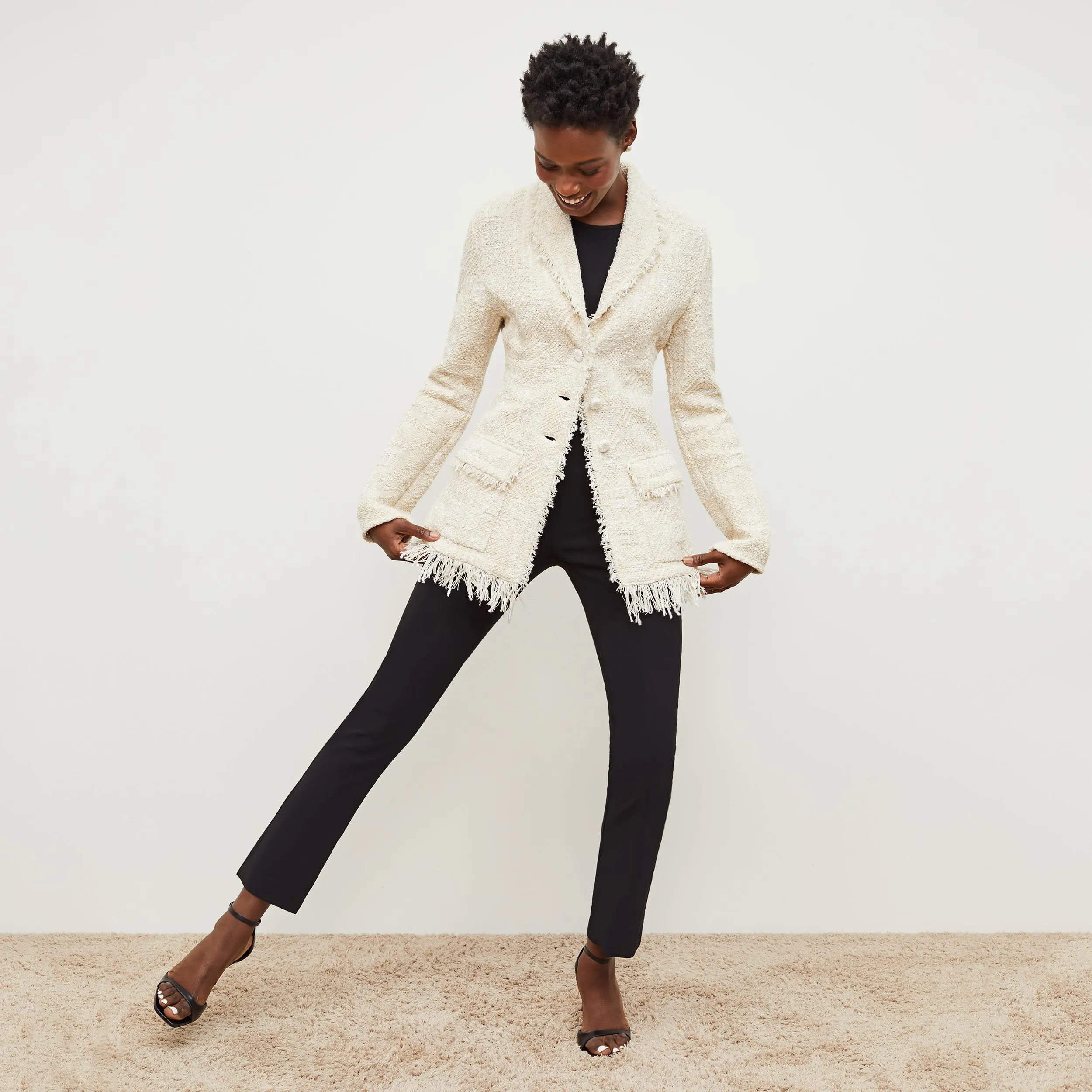 Porter Jacket - Interweave :: Taupe / Ivory