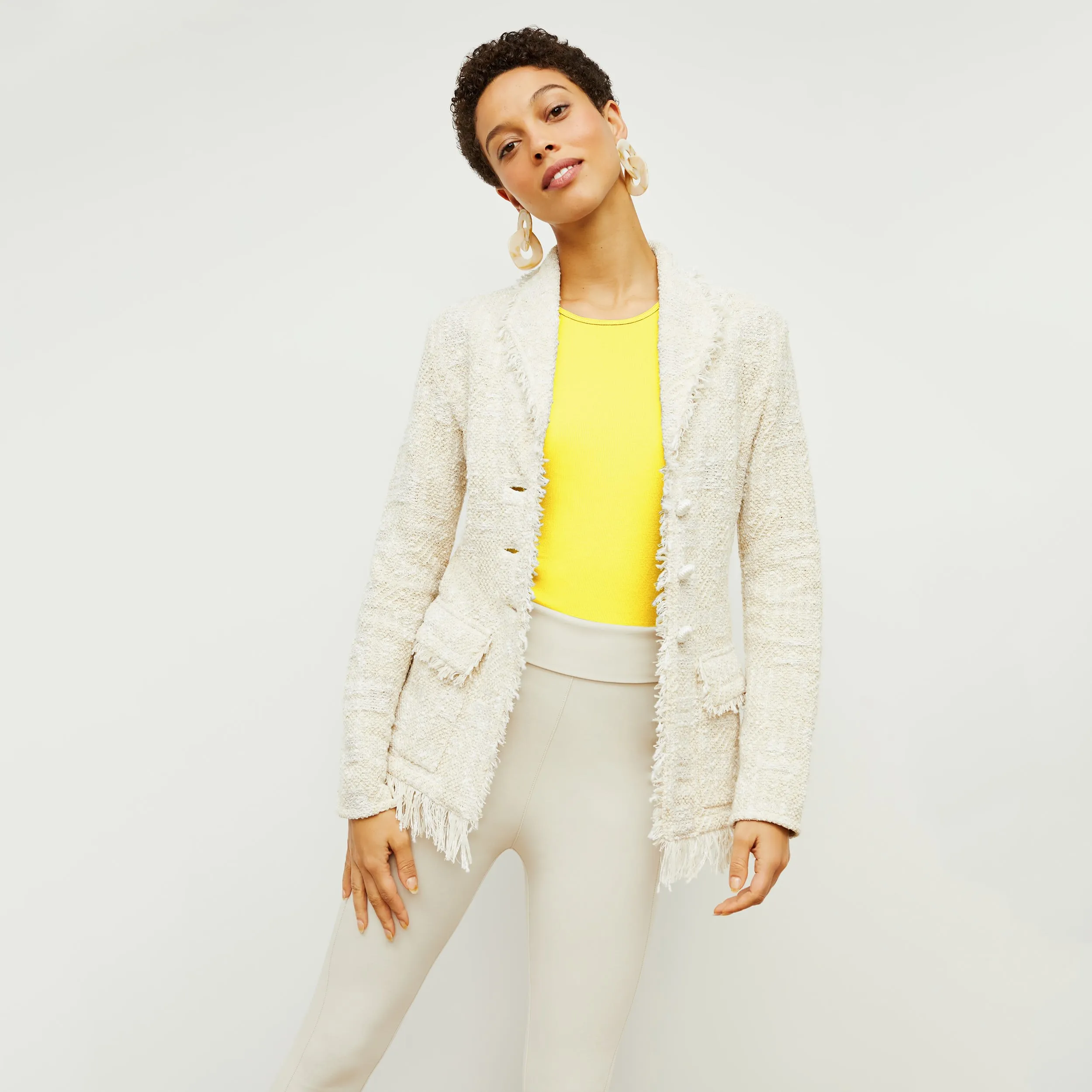 Porter Jacket - Interweave :: Taupe / Ivory
