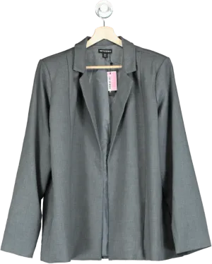 PrettyLittleThing Grey Blazer Coat UK 12