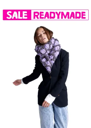 READY TO SHIP CLEARANCE SALE! Aster Flower Scarf - Merino