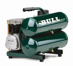 Rolair 2 HP Twin Stack Compressor with Overload Protection and Manual Reset