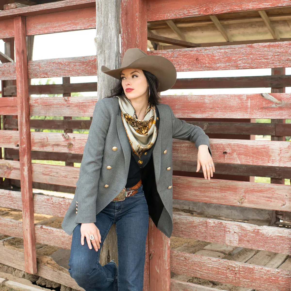 Saddle Up Taupe Bandana Wildrags at Bourbon Cowgirl