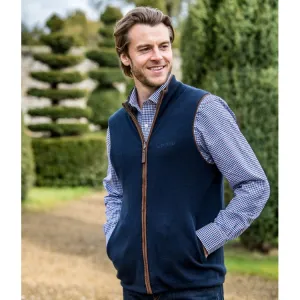 Schoffel Reversible Merino/Cashmere Gilet - Navy/Charcoal Size XL