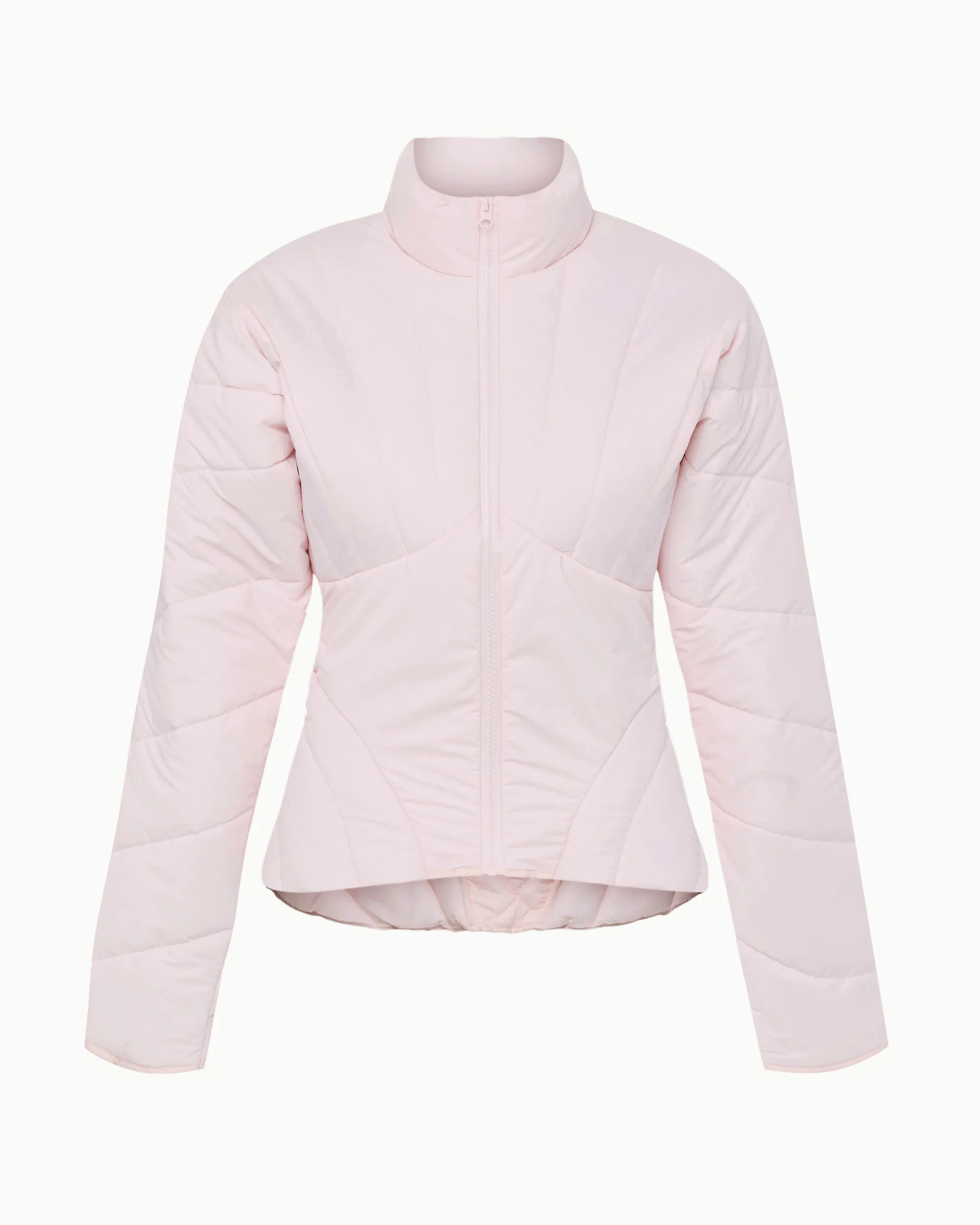Sculpted Puffer Jacket | Powder Pink