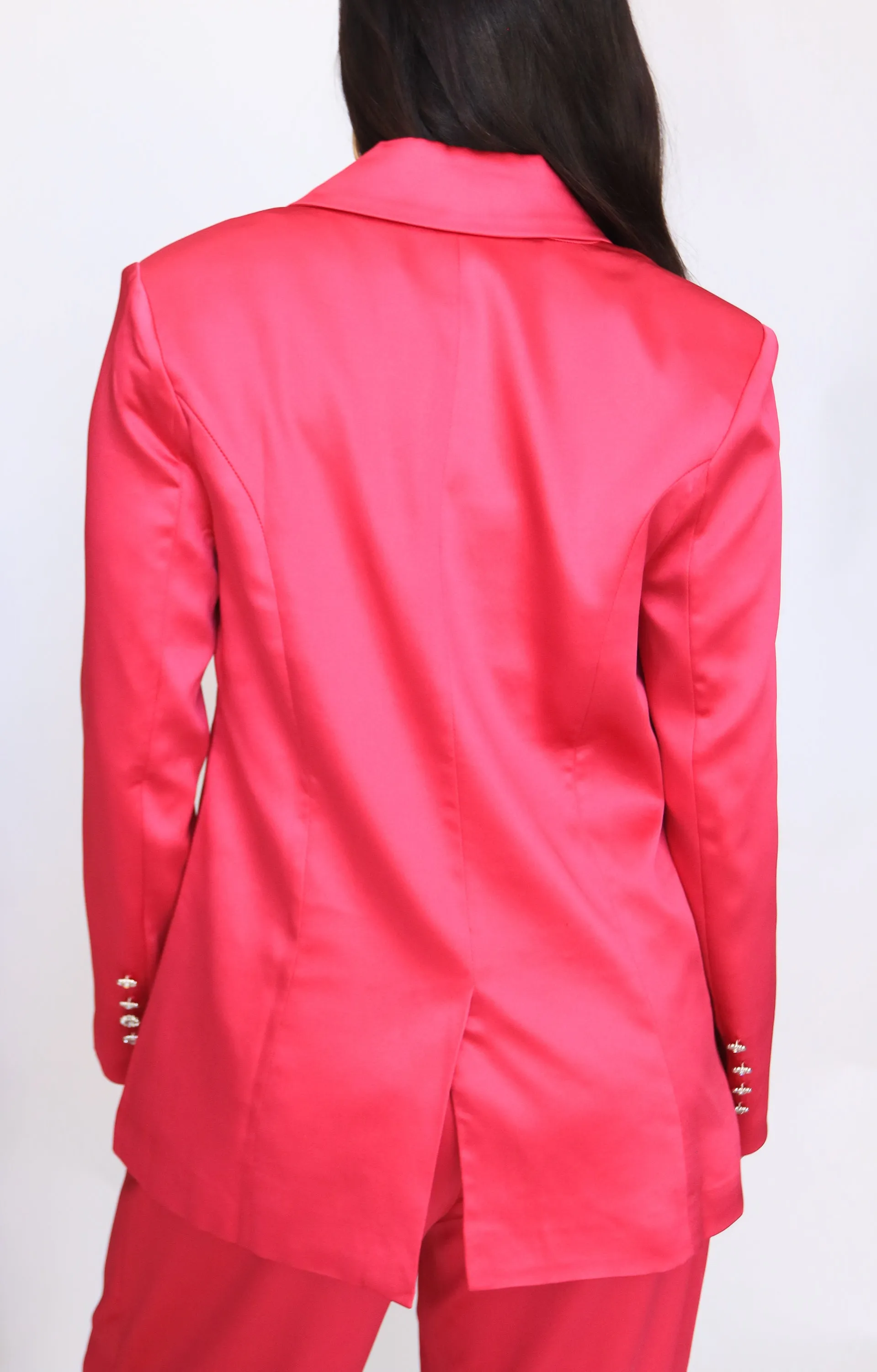 Sensational Queen Blazer - Fuchsia