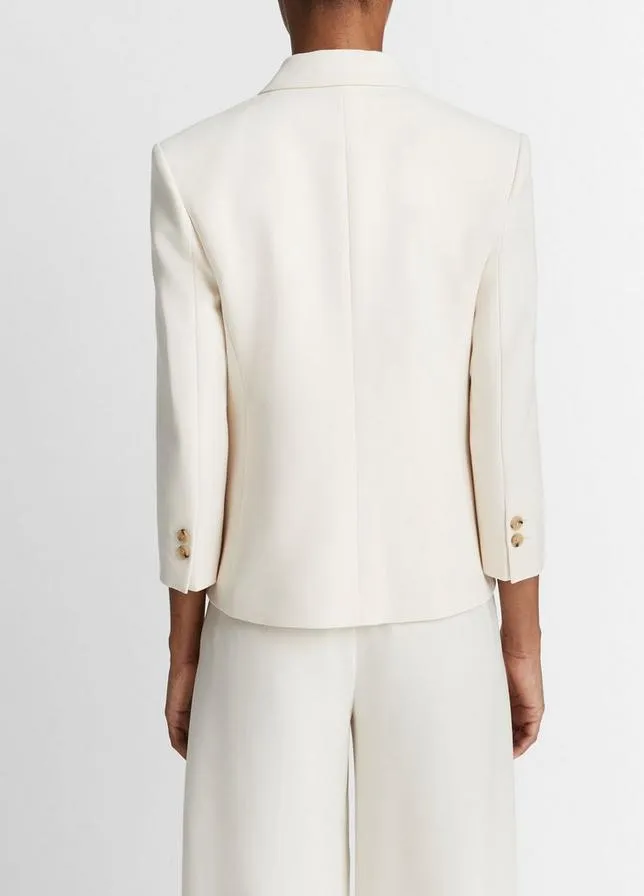 SHRUNKEN BLAZER OFF WHITE