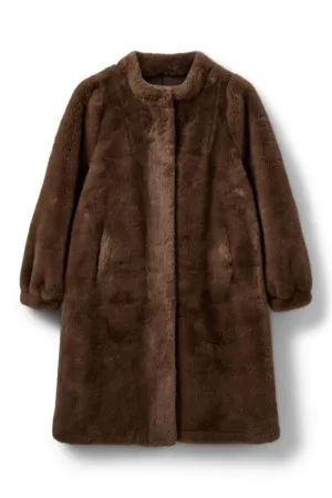Sofie Schnoor - S244515 Fake Fur Coat - Brown