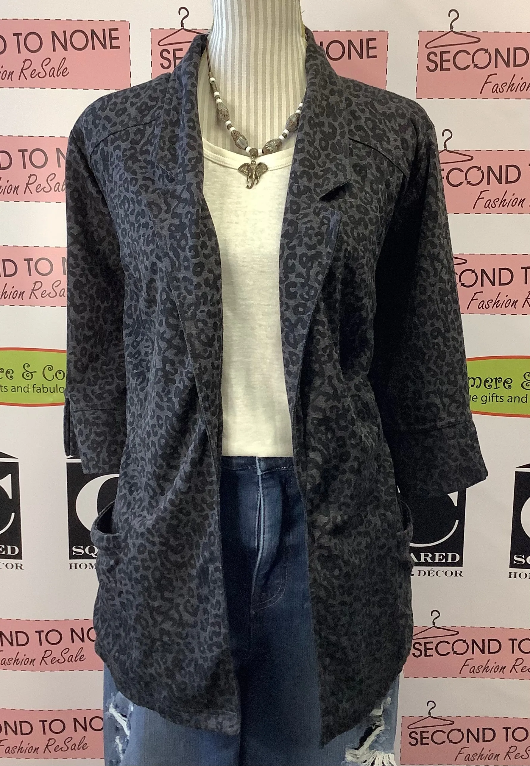 Soft Animal Print Blazer (2X)