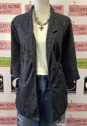 Soft Animal Print Blazer (2X)