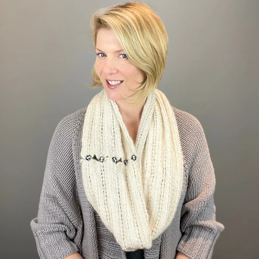 Tanglewood Chevron Scarf Knitting Kit | Tanglewood Cashmere & Knitting Pattern (#182-1)