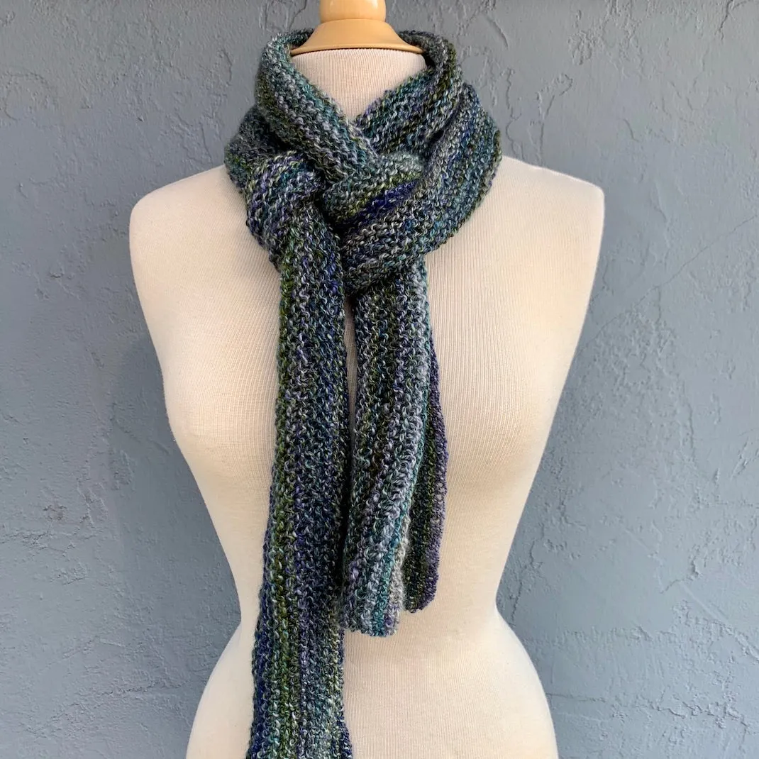 Tanglewood Garter Scarf Knitting Kit | Tanglewood Cashmere & Knitting Pattern (#182-4)