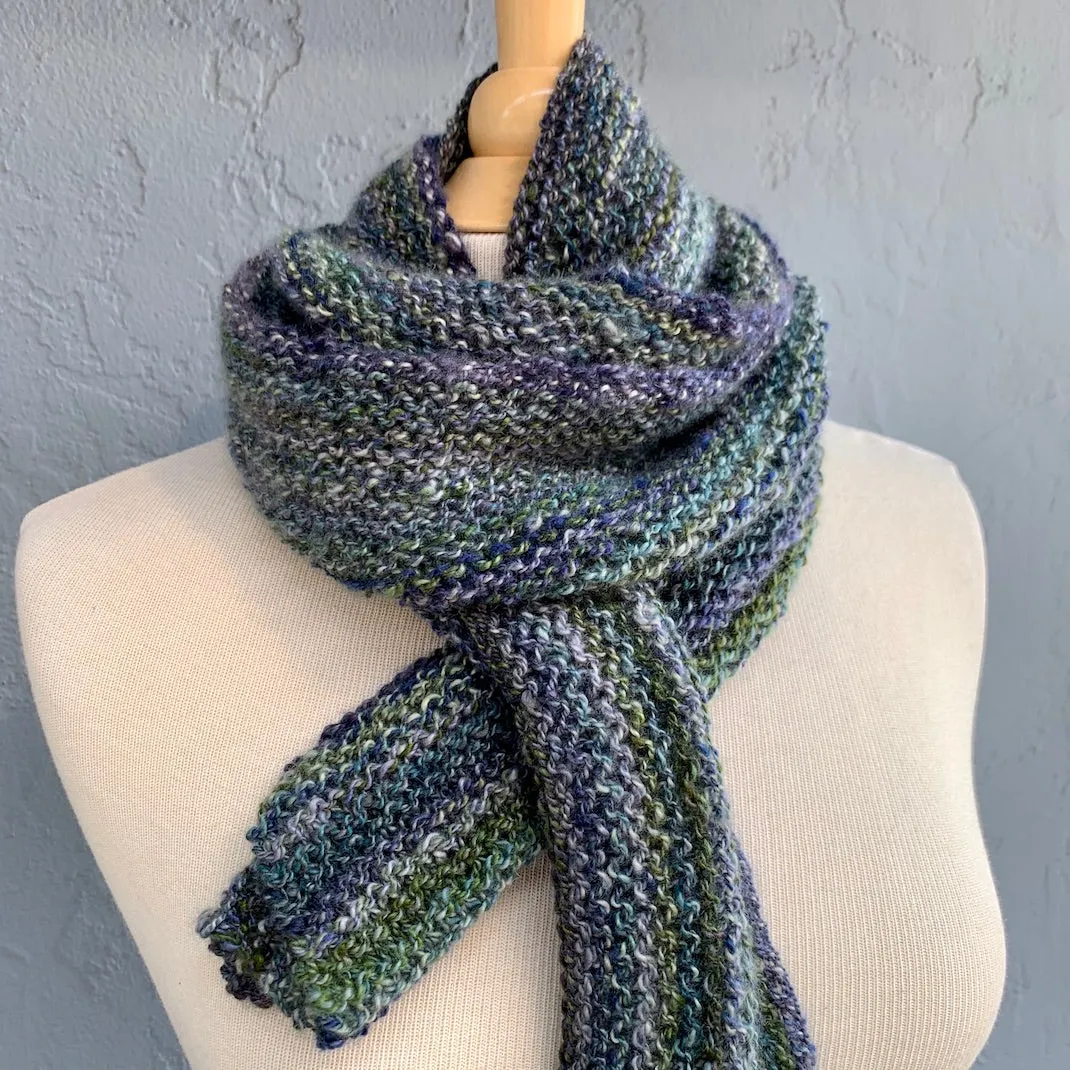 Tanglewood Garter Scarf Knitting Kit | Tanglewood Cashmere & Knitting Pattern (#182-4)
