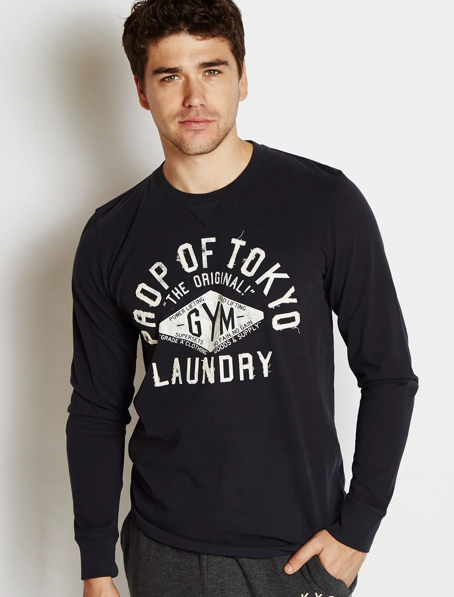Tokyo Laundry Gym long sleeved top red