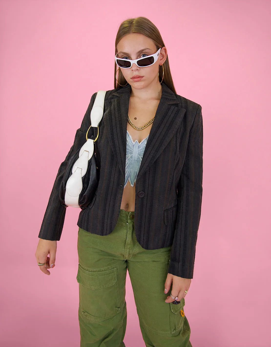 Vintage Just Cavalli striped blazer