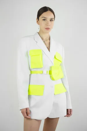 Vintage Reworked Utility Blazer Jacket