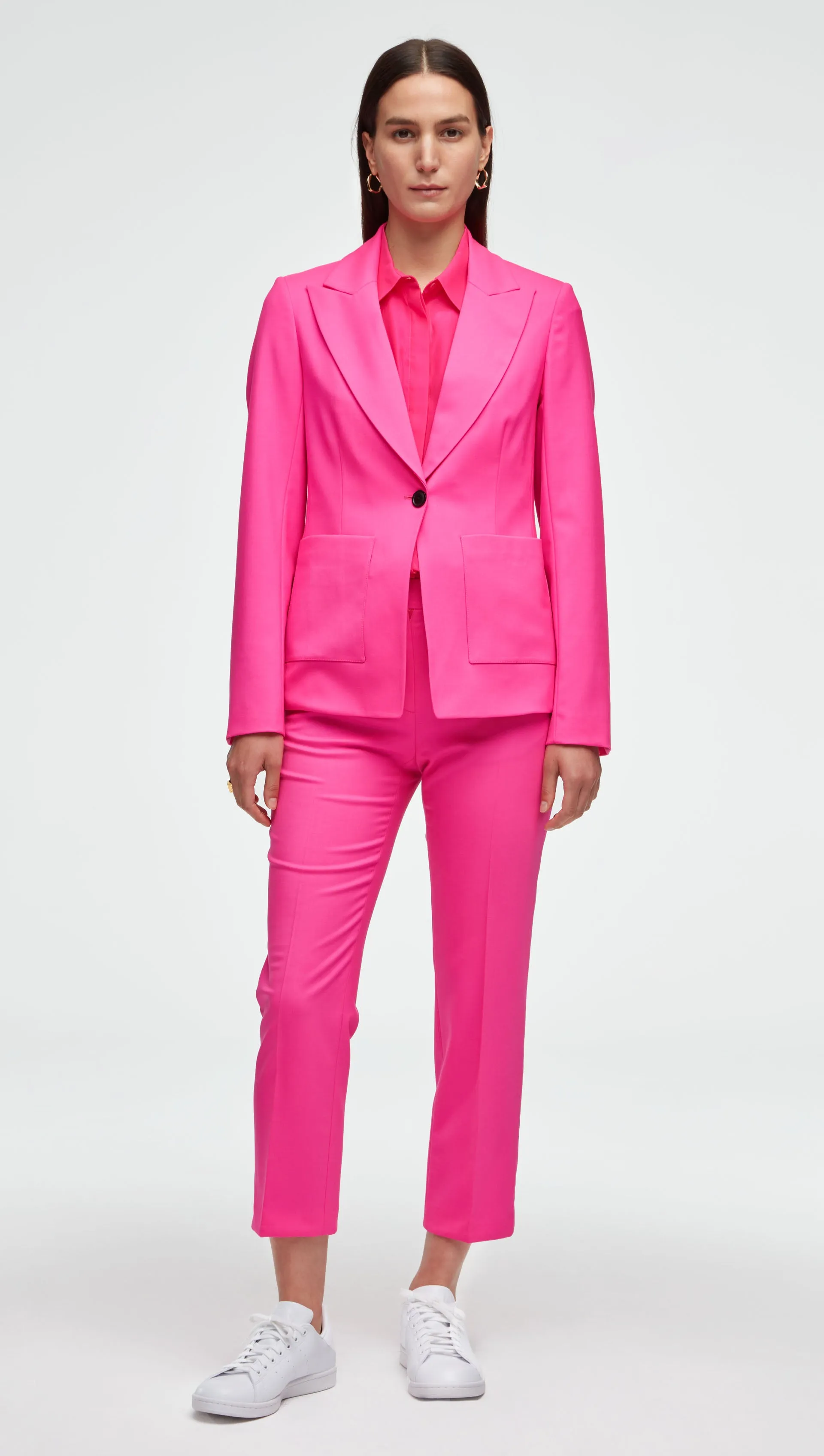 #VotingSuitsYou Blazer in Seasonless Wool | Bright Pink