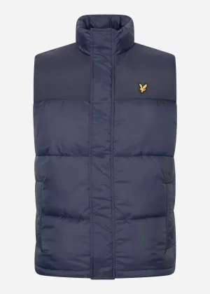 Wadded gilet - dark navy