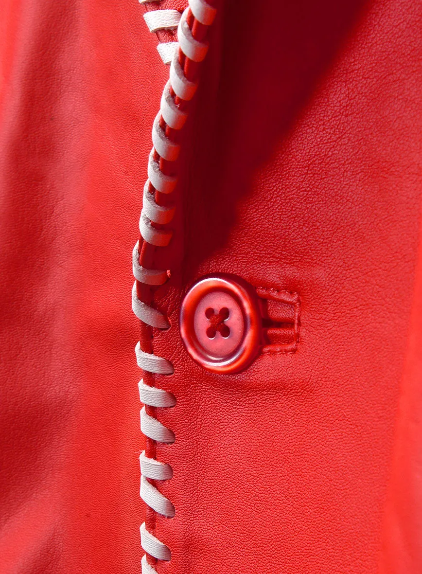 White Striped Red Medieval Blazer